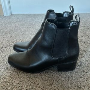 Black ankle boots